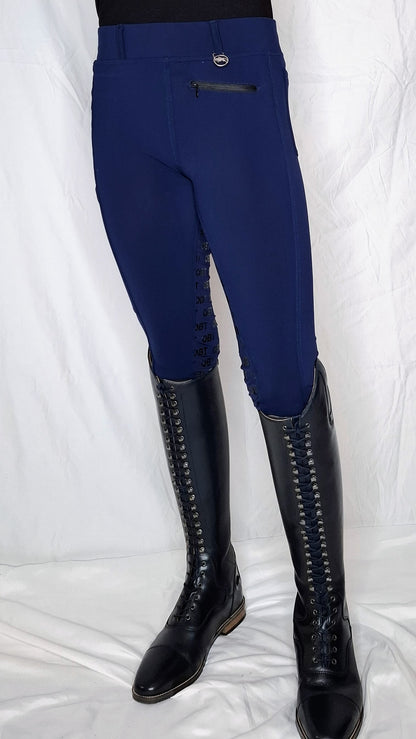 Opulent Navy Performance Riding Tights