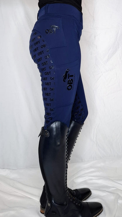 Opulent Navy Performance Riding Tights