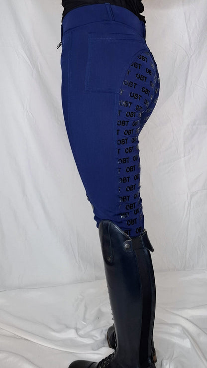 Opulent Navy Performance Riding Tights