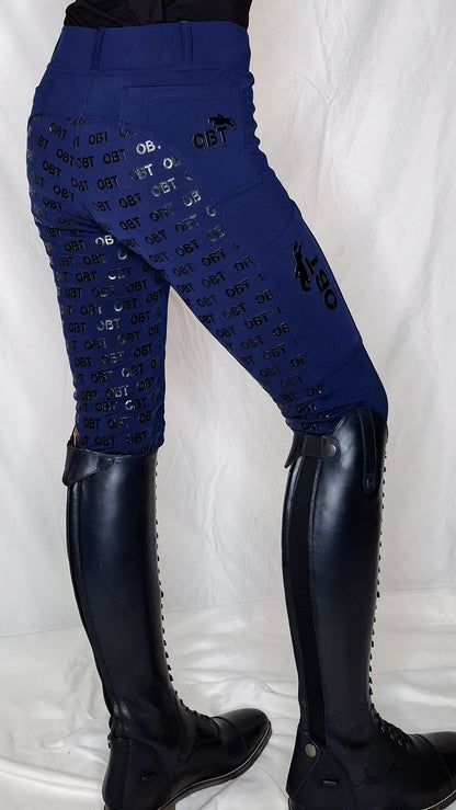 Opulent Navy Performance Riding Tights