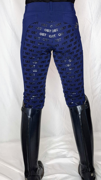 Opulent Navy Performance Riding Tights