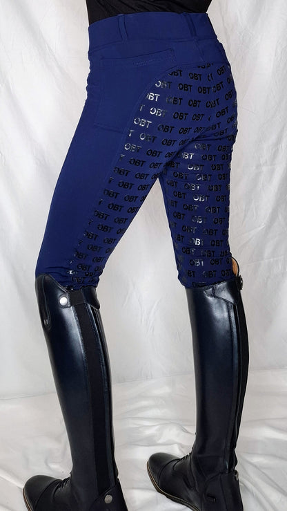 Opulent Navy Performance Riding Tights
