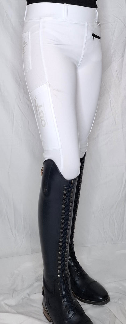 White Summer Edition Riding Tights
