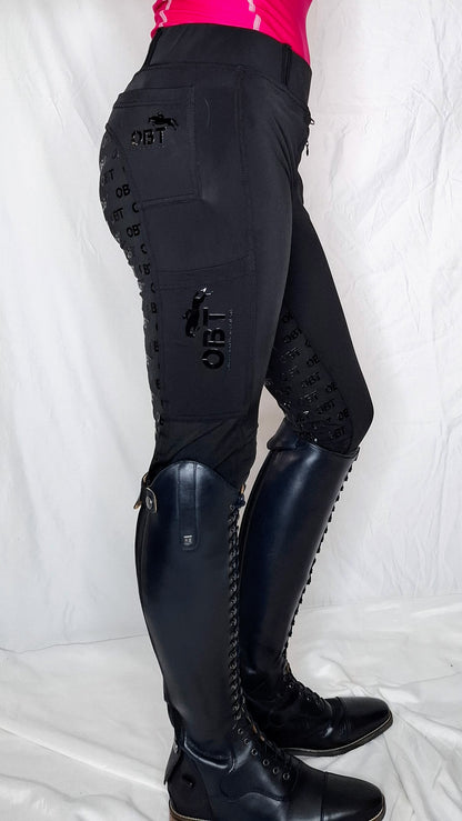 Midnight Black Performance Riding Tights