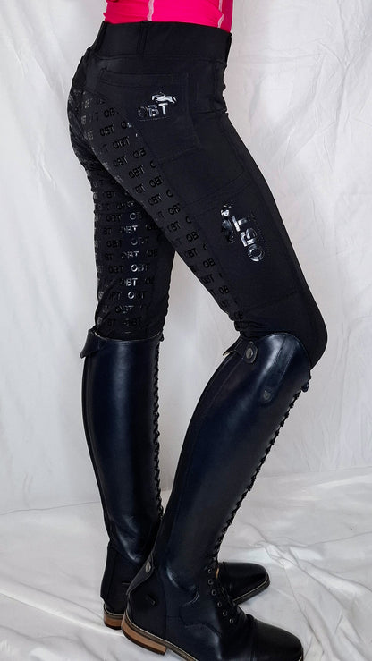 Midnight Black Performance Riding Tights