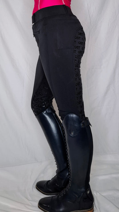 Midnight Black Performance Riding Tights