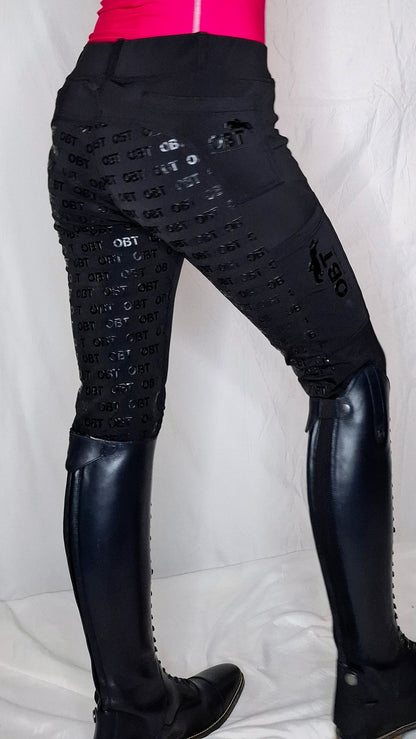 Midnight Black Performance Riding Tights