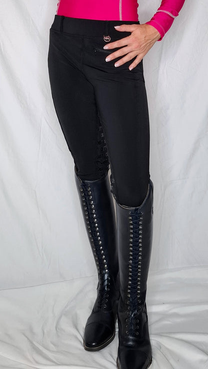 Midnight Black Performance Riding Tights